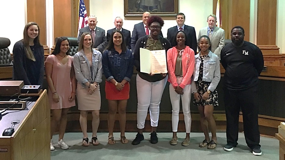 05-15-18 Fort Myers High School Girls Basketball Team Basketball State Champions